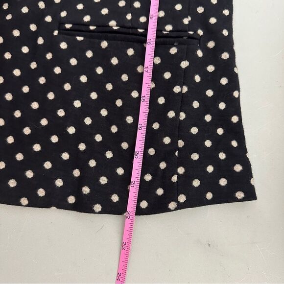 The Loft soft polka dot blazer Black with beige spots size 6 - Picture 4 of 9